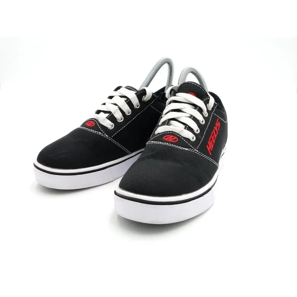 Heelys Pro 20 Black Red Canvas Lace Up Skate Sneaker Shoes HE100757 Youth 5